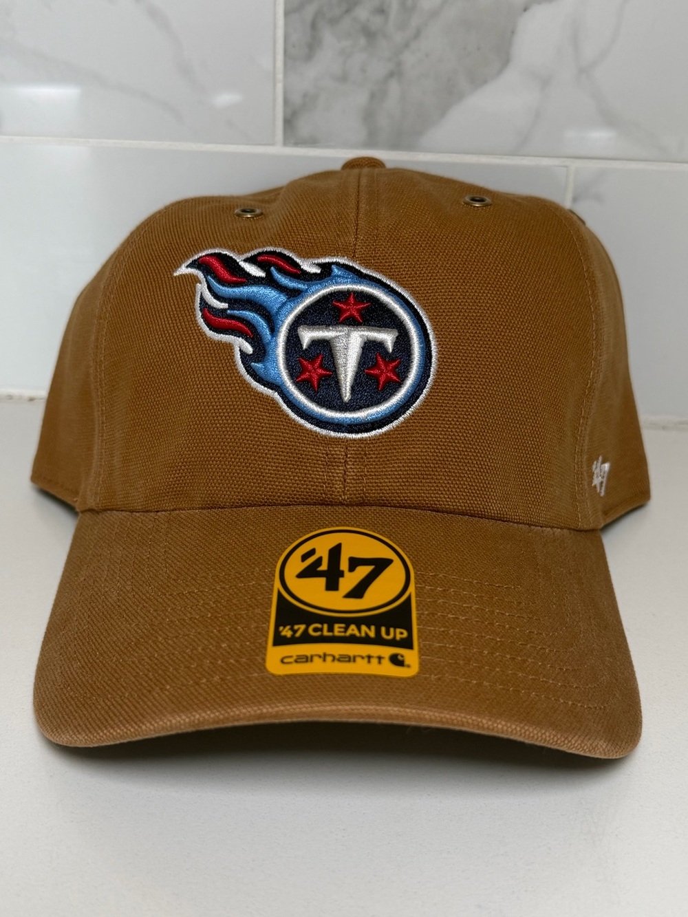 Tennessee Titans Carhartt x '47 Hitch Brown Adjustable Snapback NFL Cap Hat NWT!